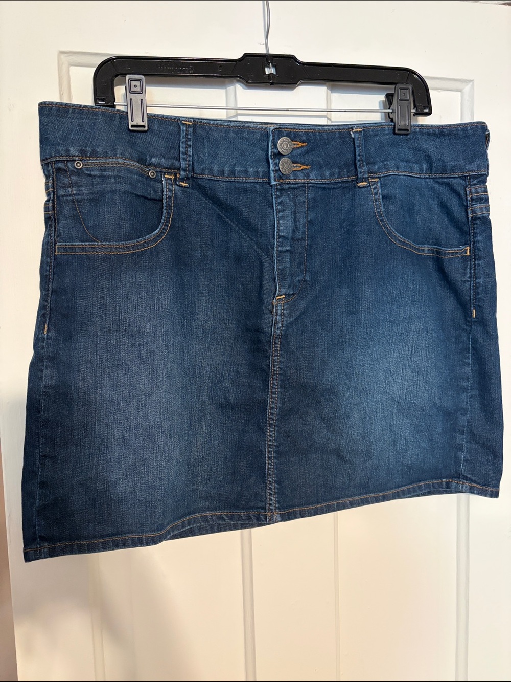 Vintage Old Navy Dark Denim Midi Skirt